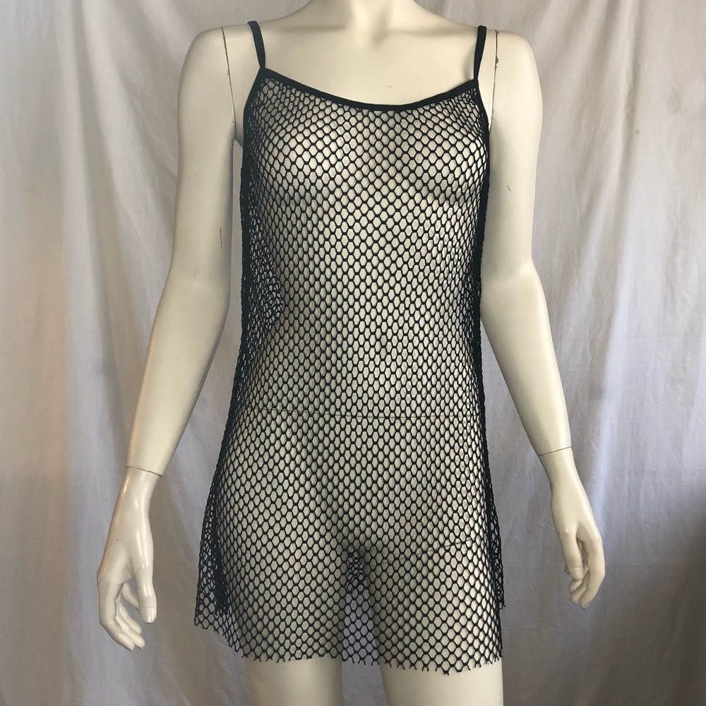Black fishnet cover up dress size small/medium